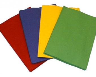 BASTELFILZ Zuschnitte 10 Stück 30 x 20 cm pro Packung WOLLE / ZELLWOLLE (1 mm) in 35 Farben, auch einseitig selbstklebend in 24 Farben