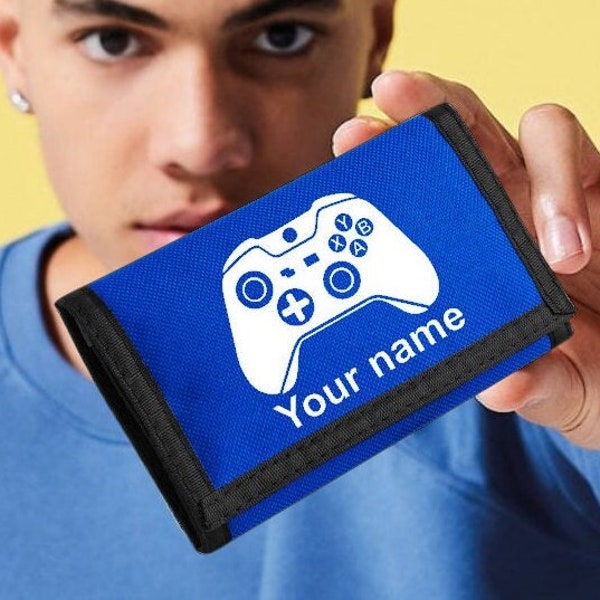 Gamer Personalised Wallet Gift customised Wallet Purse Card holder  Coin pocket gift