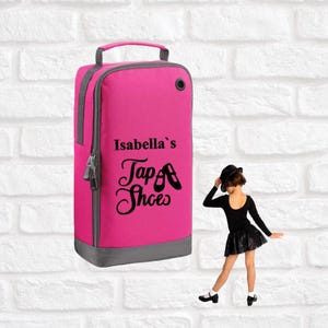 Sac à chaussures de danse personnalisé élégant avec pochette arrière en filet