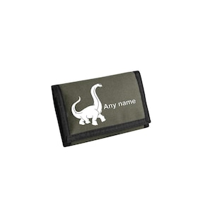 Dinosaure portefeuille personnalisé cadeau barosaurus cadeau jeunesse enfants unisexe portefeuille éventreur porte-monnaie porte-cartes cadeau