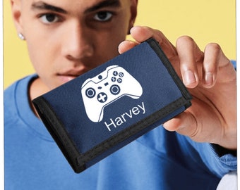 Gamer Personalised Wallet Gift Unisex Gamers gift Wallet Travel Purse Card Coin Holder great Gift for him Gift for her