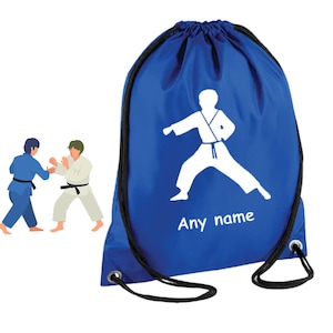 Sac de sport de judo personnalisé - Sac de sport et de sport d'arts martiaux, cadeau pour lui, cadeau pour elle, sac de taekwondo, sac de karaté, sac de judo pour enfants