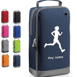 Shoe Bag Personalised Running shoe Bag Jogging bag accessory kit bag gift for her sports kit bag