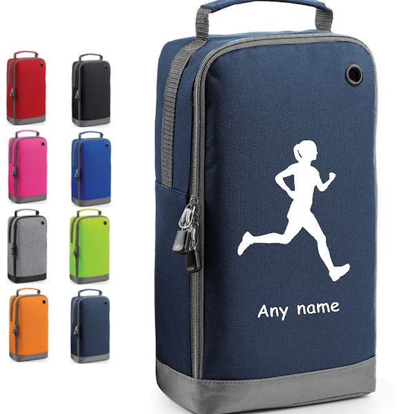 Shoe Bag Personalised Running shoe Bag Jogging bag accessory kit bag gift for her sports kit bag