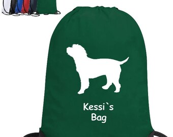 Cockerpoo PERSONALIZZATO Dog Grooming kit borsa kit coulisse borsa dolcetti borsa regalo vacanza borsa regalo canile roba borsa
