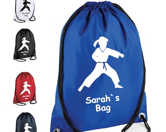 Sac à cordon personnalisé Gym Arts martiaux Karaté Judo Taekwondo Sacs cadeau pour elle