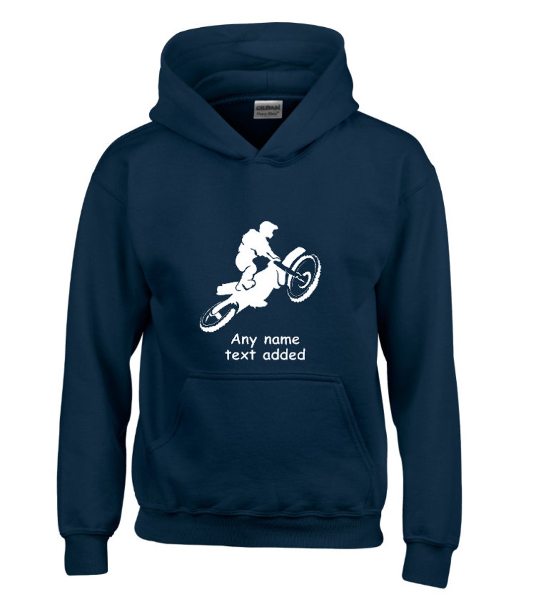 Motocross PERSONALISED Hoodie Dirt Bike Hoody Moto Cross Bike - Etsy