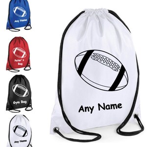 Sac de RUGBY PERSONNALISÉ Sac de sport Cadeau pour lui Cadeau pour elle Sac de RUGBY personnalisé Kit de sport scolaire Équipe cadeau filles Cadeau garçons