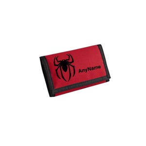 Cartera personalizada con diseño de araña, regalo para él, regalo personalizado para ella, cartera, tarjetero, monedero, regalo para él, regalo de cumpleaños y Navidad.
