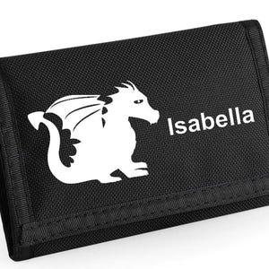 Cartera de dragón personalizada para él y para ella, una cartera para un guardián de dragones, cartera de regalo, tarjetero, monedero con cremallera