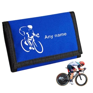 Portemonnee Gepersonaliseerde Biker Portemonnee Cadeau Portemonnee Bike Race Cadeau Portemonnee Unisex cadeau Kaarthouder Portemonnee Cadeau Kinderen School Portemonnee Cadeau Aangepast
