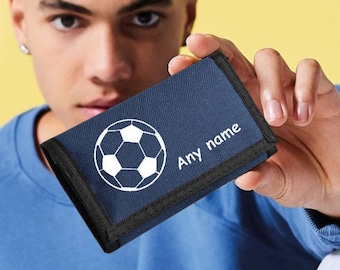 Football Personalized wallet coin purse card holder personalised gift for her gift for him