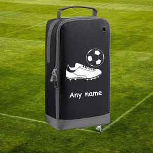 Sac pour chaussures de football personnalisé, sac de kit d'accessoires, footballeur, cadeau pour lui, cadeau pour elle, sac de transport personnalisé pour baskets, cadeau d'anniversaire