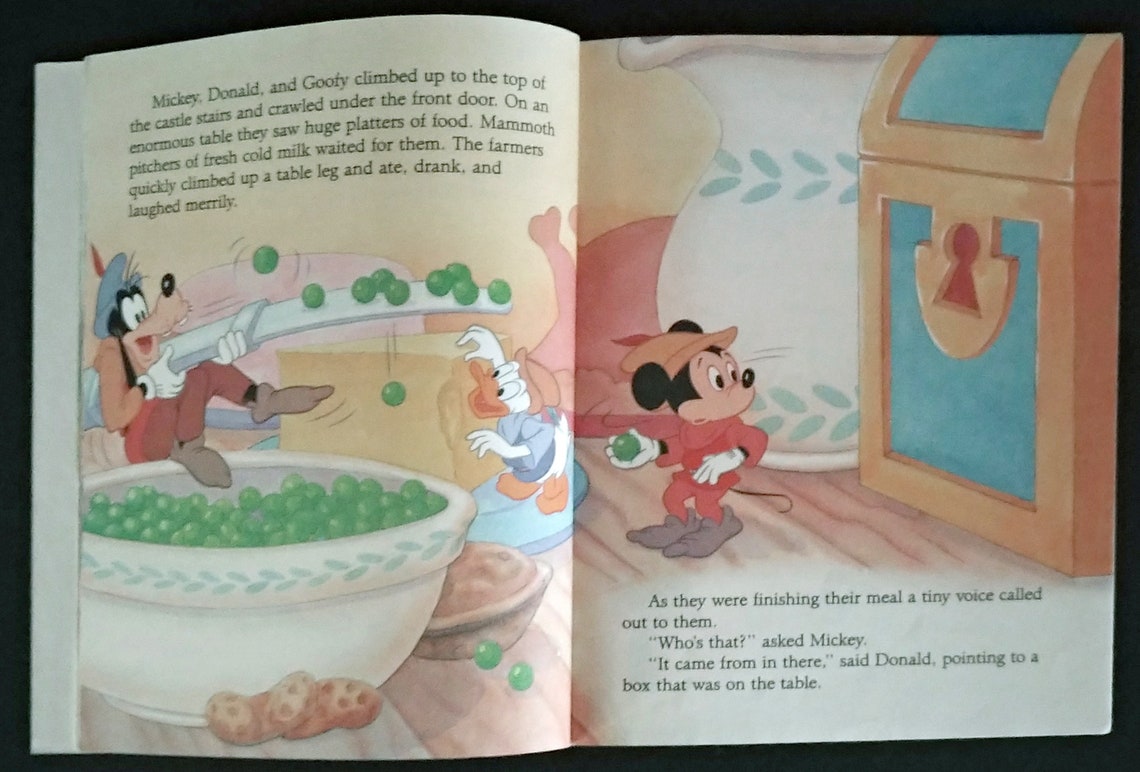 Mickey and the Beanstalk Walt Disney Little Golden Book 103-59 | Etsy