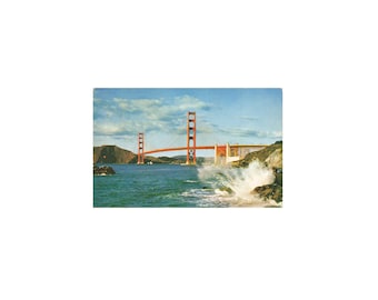Golden Gate Bridge San Francisco California: Vintage Postcard of Historic Bridge