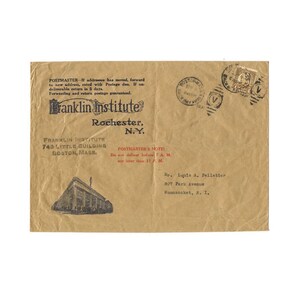 Boston, Massachusetts, Franklin Institute, Illustrated, Business Cachet, 1931