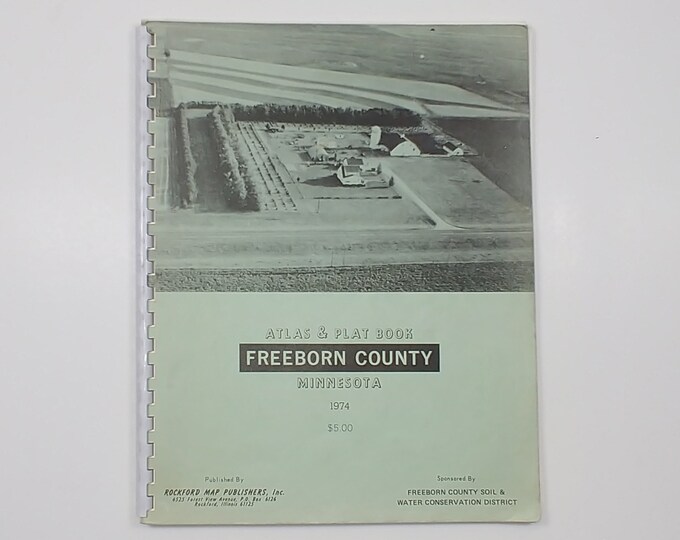 Plat Map, Freeborn County, Minnesota, Atlas & Plat Book, 1974 Etsy