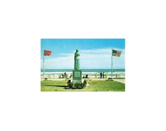 The Norwegian Lady, Statue, Virginia Beach, Virginia, Postcard