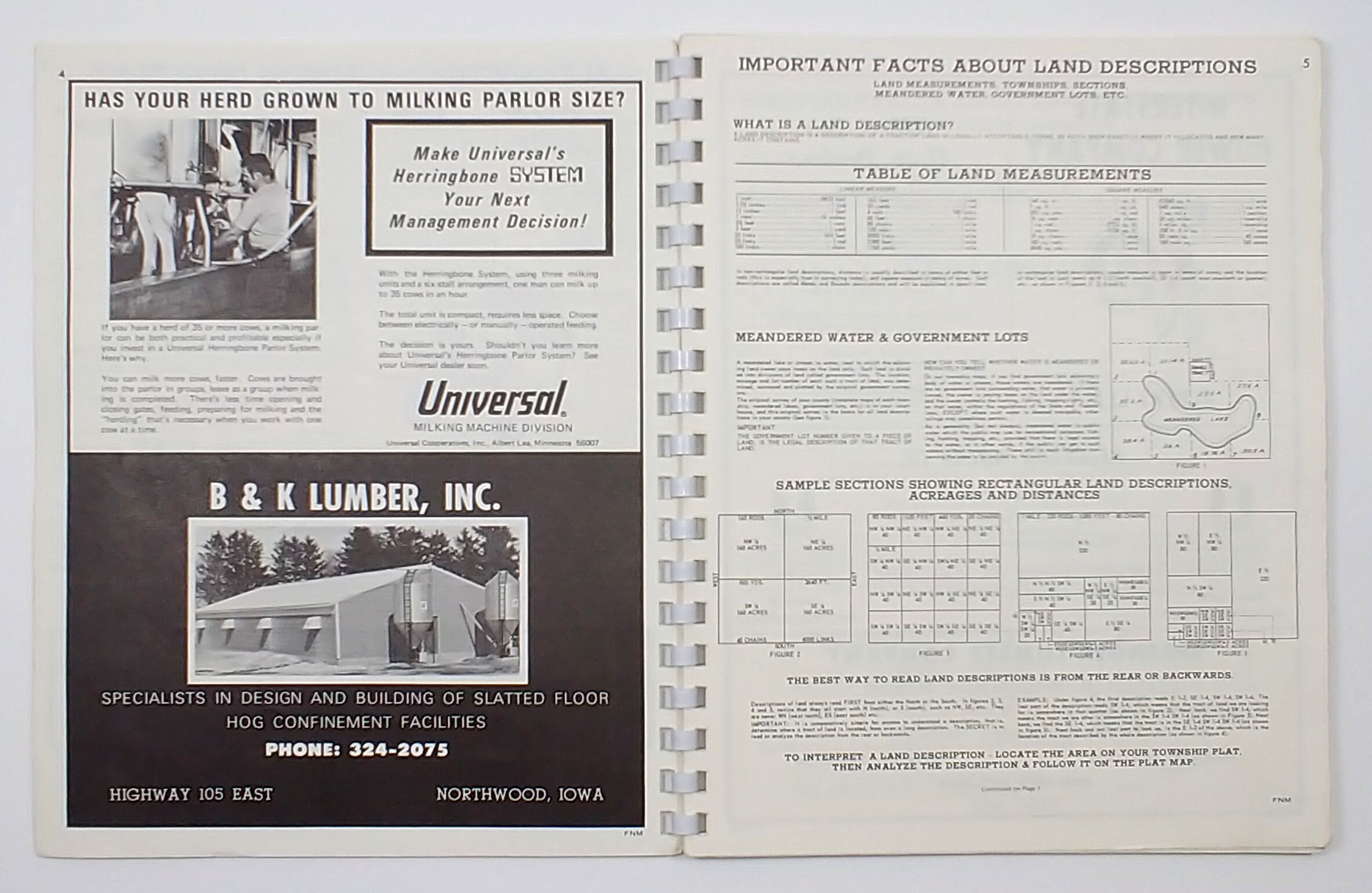 Plat Map Freeborn County Minnesota Atlas & Plat Book 1974 Etsy