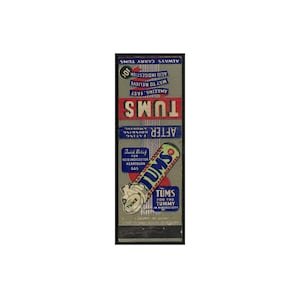 Tums, Matchbook, Cover, Pot-O-Gold, Advertising