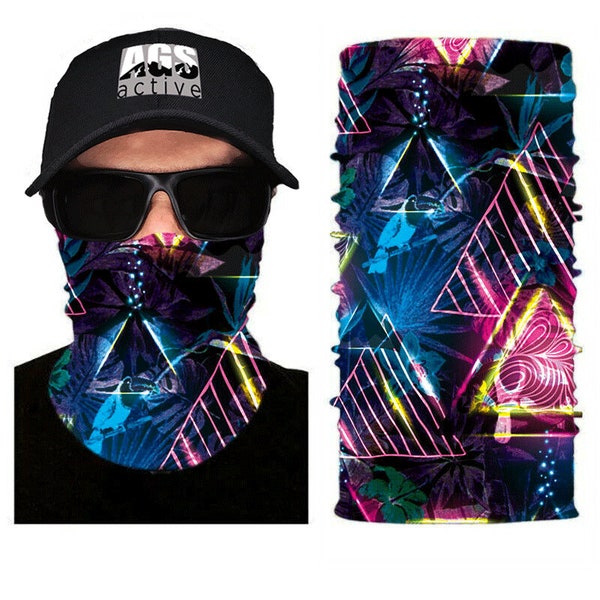 Koii Co. Pink Floyd Abstract Face Mask Neck Gaiter