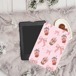Printable Kindle Insert For Clear Case Coffee Design | Cute E-Reader Decor | Fits Paperwhite, Basic, Colorsoft | Digital Download