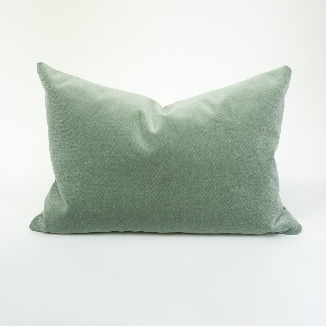 Sage Green Velvet Pillow Lumbar 20x20 inches and 22x22 Etsy
