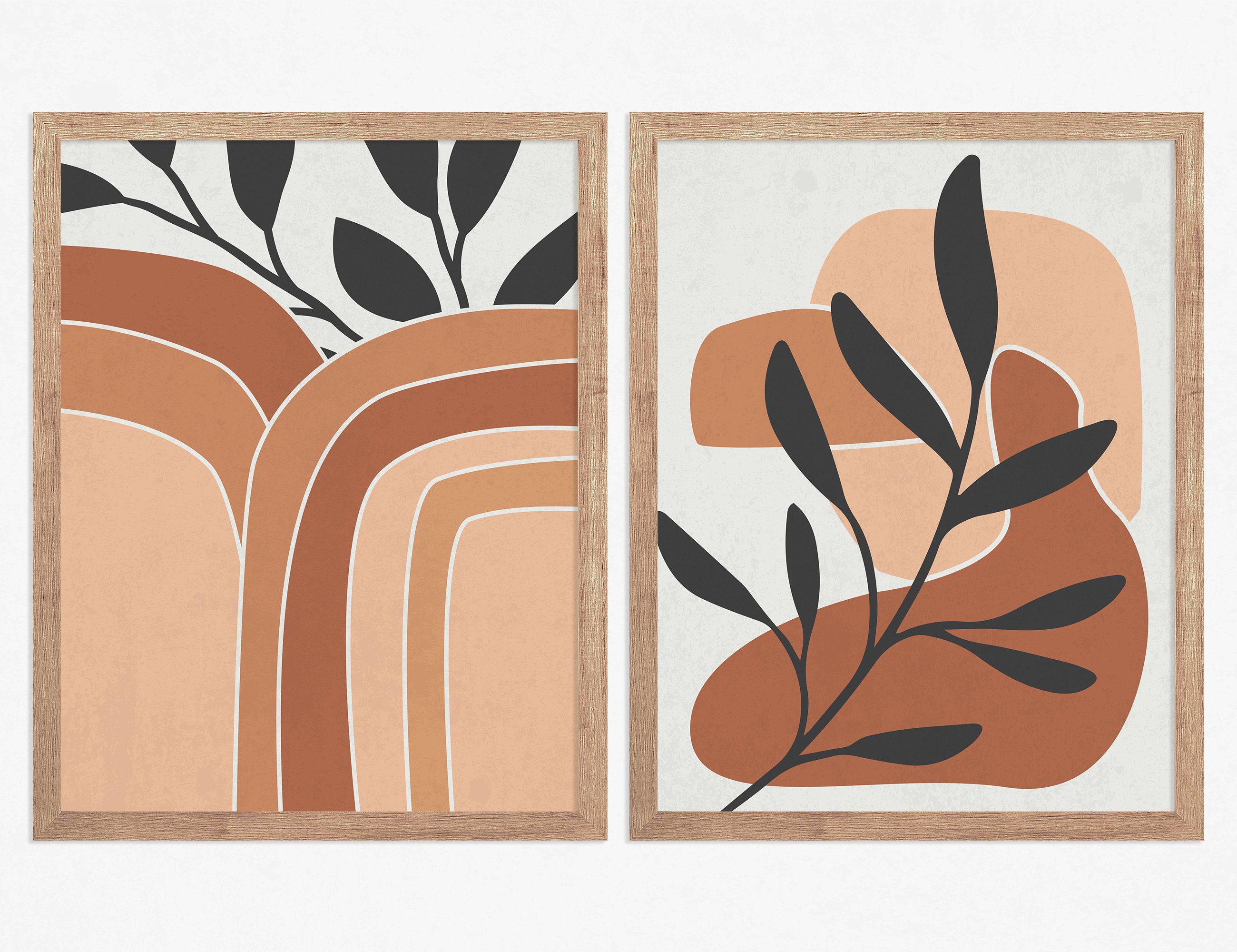 Mid Century Modern Art Boho Art Print Boho Rainbow Art Etsy