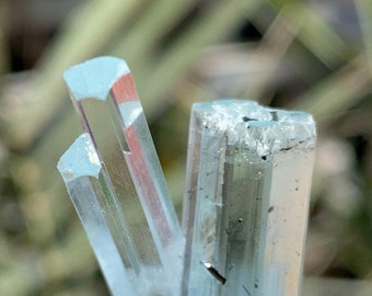 Natural Sky Blue Colour Transparent Twins Aquamarine Crystal from Shigar Mine Skardu,Aquamarine Specimen, Natural Minerals. 5 Grams