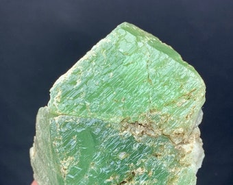 Natural Rare Green Jumbo Size Herderite Crystal from Skardu Mine, Herderite Specimen, Rare Minerals/ 117 Grams