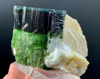 【42Ct】アフガニスタン産 グリーンキャップ トルマリン マイカ共生