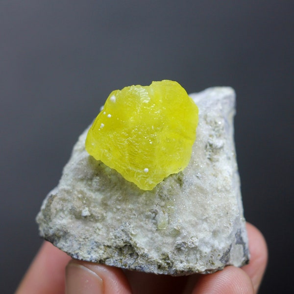 Natural Top Yellow Colour Bubble Brucite Specimen, Natural Brucite Crystal, Natural Minerals, Brucite from Balochistan Mine/ 55 Grams