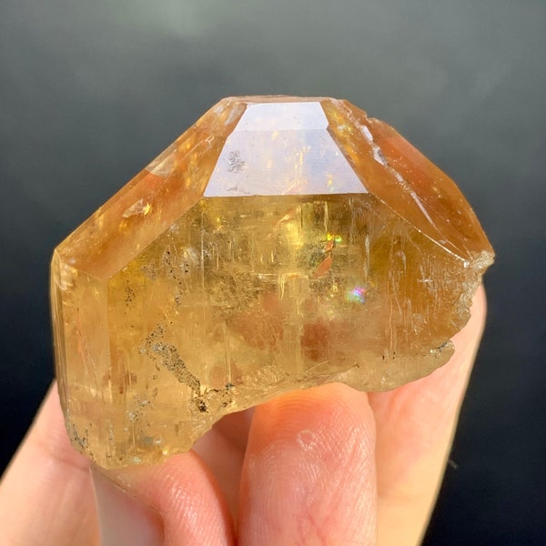 Rich Golden Colour Transparent Topaz Crystal, Sherry Topaz from Skardu Mine, Topaz Specimen, Clean Topaz/ 65 Grams