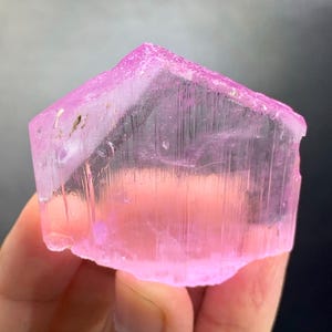 Natural Pink Colour V Shape Fluorescent Double Termination Kunzite ...