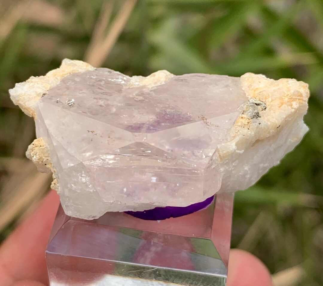 Natural Pink Colour Rainbow Inclusion Crystal on Etsy