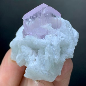 Natural Pink Colour V Shape Kunzite Crystal With Albite Specimen From ...
