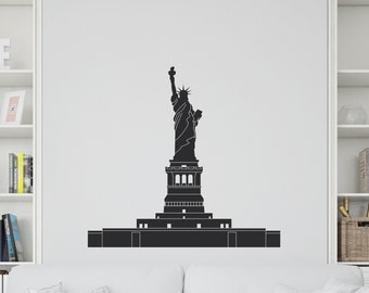 Wall Vinyl Sticker Decal Statue Liberty Mural Art Decor RV251