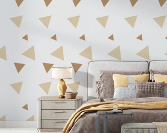 Triangles Wall Decals - Nursery Decals, Geometric Wall Decor, Peel-and-Stick Wall Stickers, Kids Room Wall Art