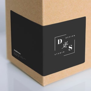 100 uds. Etiquetas adhesivas para cajas, etiquetas con el logotipo de la tienda para embalaje, calcomanías para suministros de envoltura, pegatinas para cajas con logotipo personalizado, pegatinas con logotipos personalizados