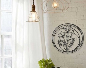 Metal Flower Wall Decor, Mother's Day Gift, Thanksgiving Gifts, Home Decor, Anniversary Gift, Birthday Gift, Housewarming Gift