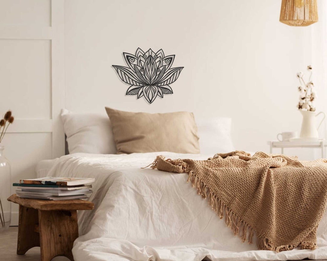 3D Mandala Wall Art, Lotus Flower, Metal Wall Decor, Home Decor ...