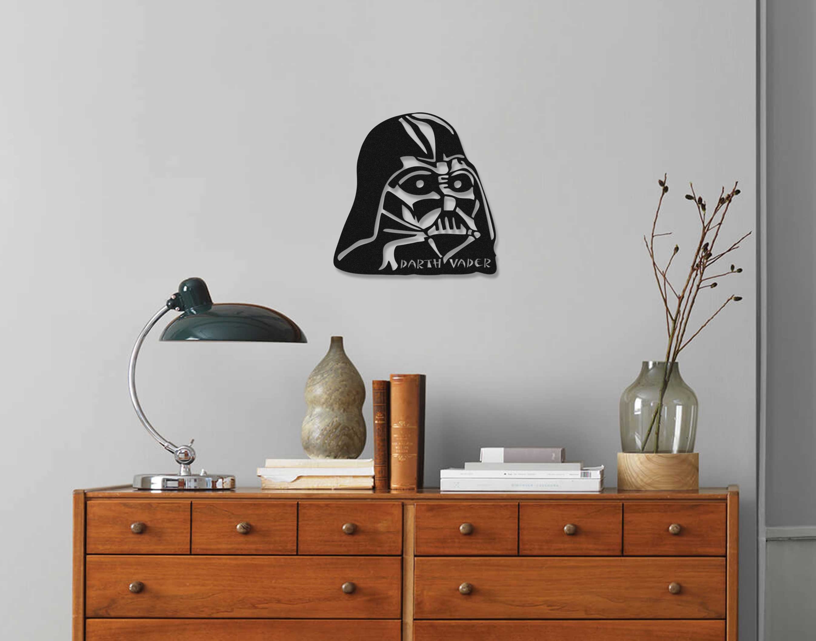 Darth Vader Wall Decor Darth Vader Wall Art Star Wars Metal Etsy
