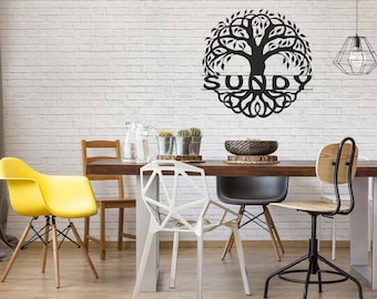 Tree of Life - Personalized Wall Decor, Metal Wall Decor, Metal Wall Art, Metal Wall Hanger, mother's day gift, Home Decor