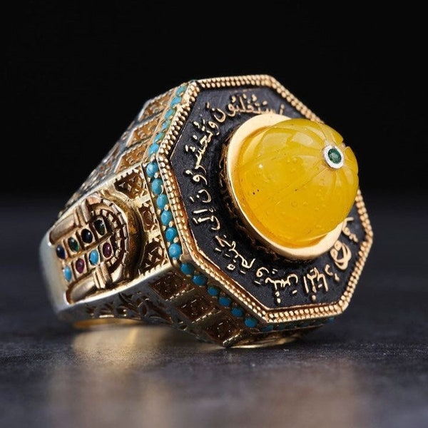 Jerusalem Ring, Holy Masjid Ring, Silver ring, Islamic rings, Mosque Ring, Masjid Al-Aqsa Ring, Religious Ring, Middle East Ring,Silver Ring