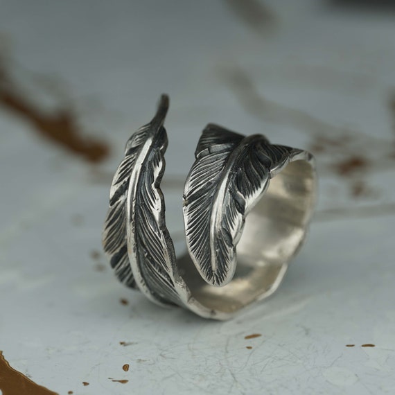 Leaf Ring, Wedding Engagement Ring, Leaf Design Sterling