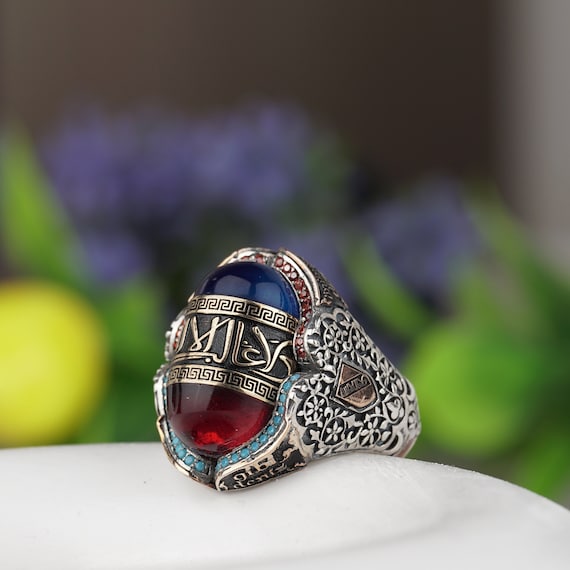 Double stone ring design for man deals