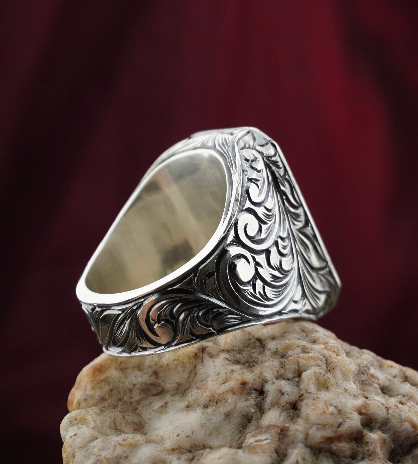Family Crest Ring Unity Ring Handmade Engraved Ring - Etsy