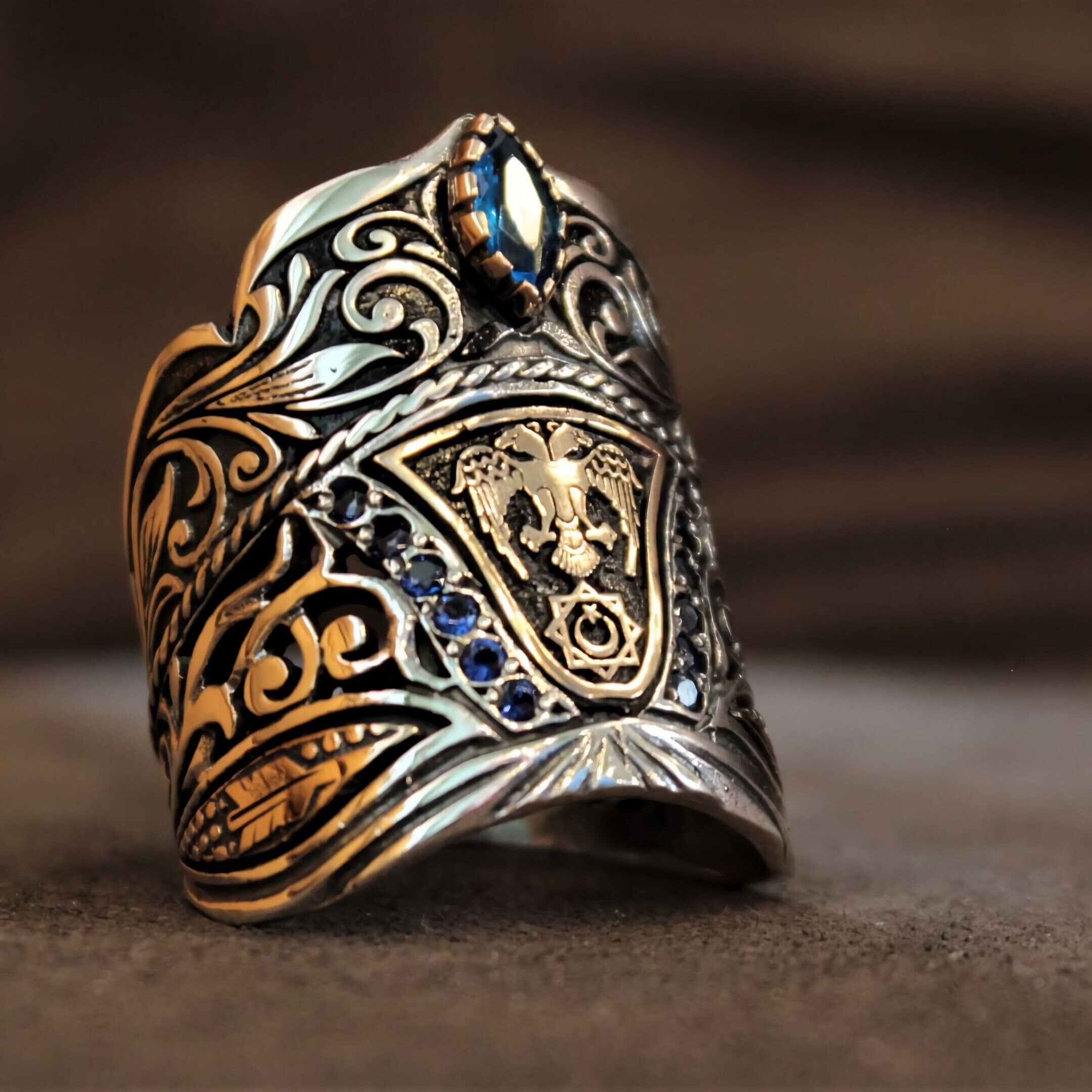 メキシコ製「Art Plat Plata」ターコイズ シルバー925リング 指輪