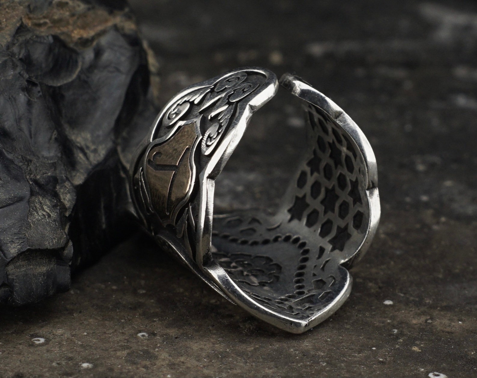 Arrow Archer Thumb Zihgir Ring for Men Sterling Silver - Etsy