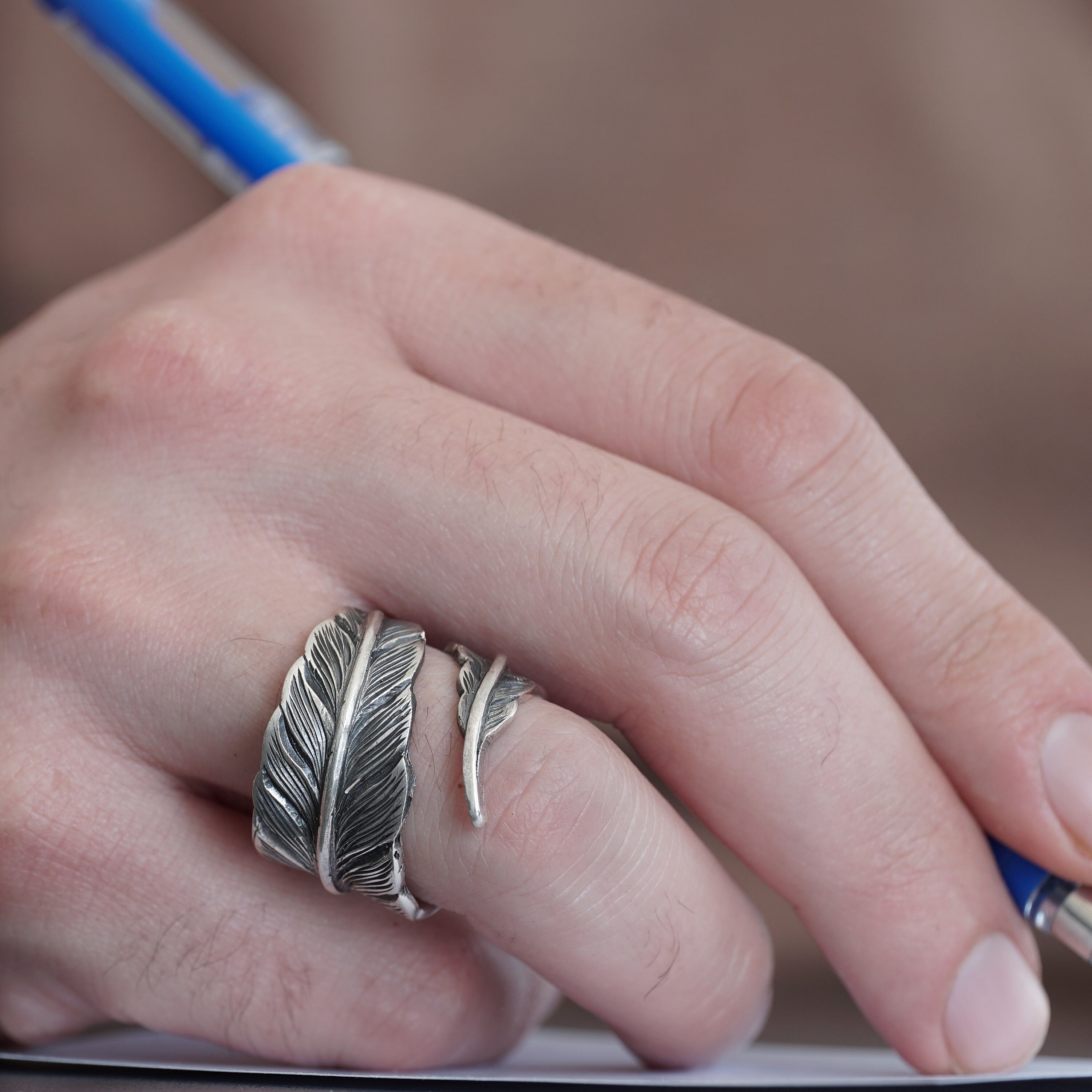 Leaf Ring, Wedding Engagement Ring, Leaf Design Sterling